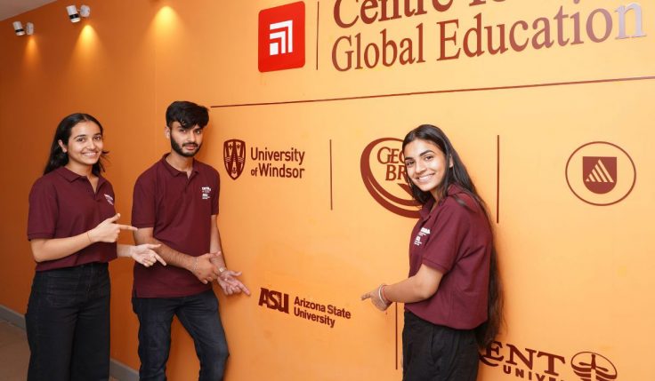 Students at Chitkara University showcase international academic partnerships that support the development of essential BBA skills like leadership, global awareness, and data analytics in the Global BBA program.