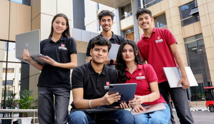 Students studying AI and Computer Science Engineering at a leading best engineering colleges in Punjab