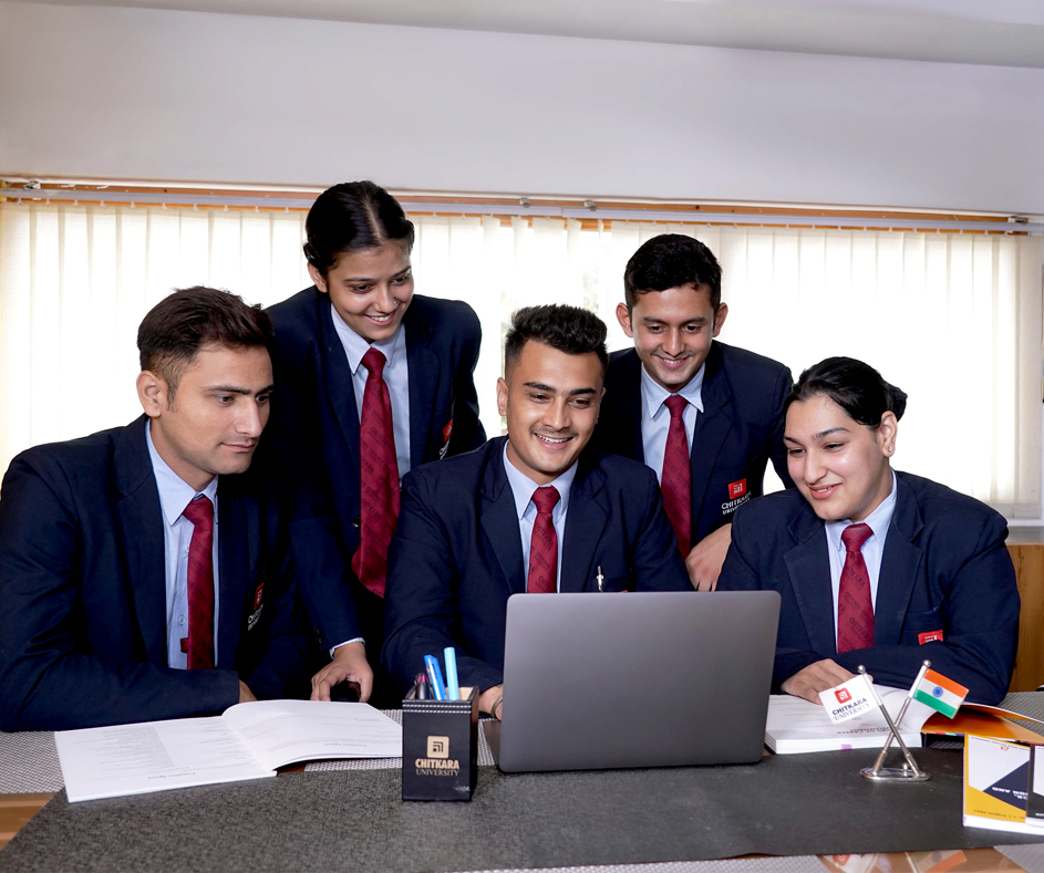 MBA in Data Science & AI students collaborating on business analytics project in partnership with EY India