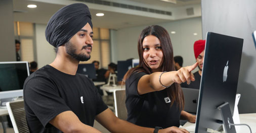 Students learning machine learning and AI concepts in B.E. CSE AI & Future Technologies at Chitkara University