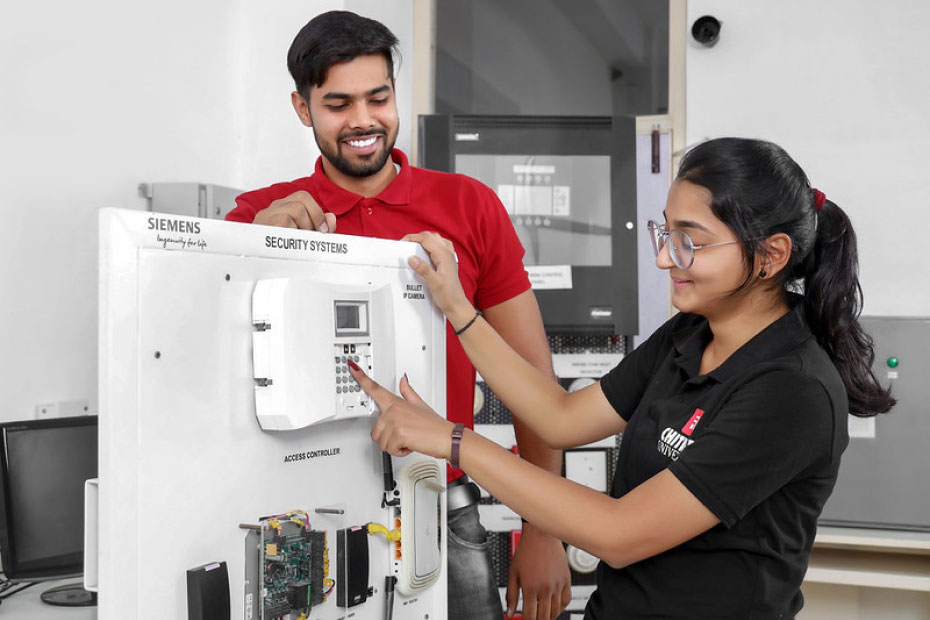 B.E. in Electrical engineering students developing skills for careers in power systems and technology