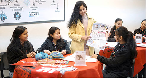 Student participating in campus event showcasing 4-Year Integrated Teacher Education Programme (ITEP) Secondary Programme