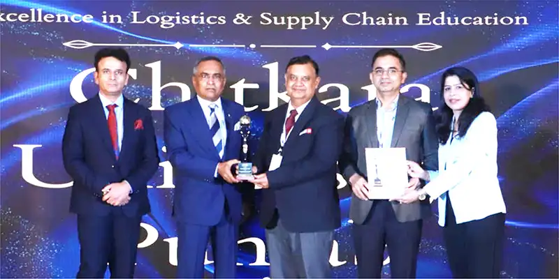Chitkara Business School awarded for Excellence in Supply Chain Education at Logistics & SCM Summit 2025