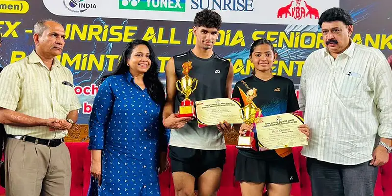 Samarveer at the Yonex-Sunrise All India Senior Ranking Badminton Tournament